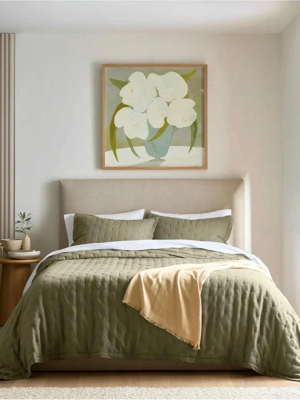 NWOT Willowleaf European Linen King/Cal King Dream Quilt - Retail $184